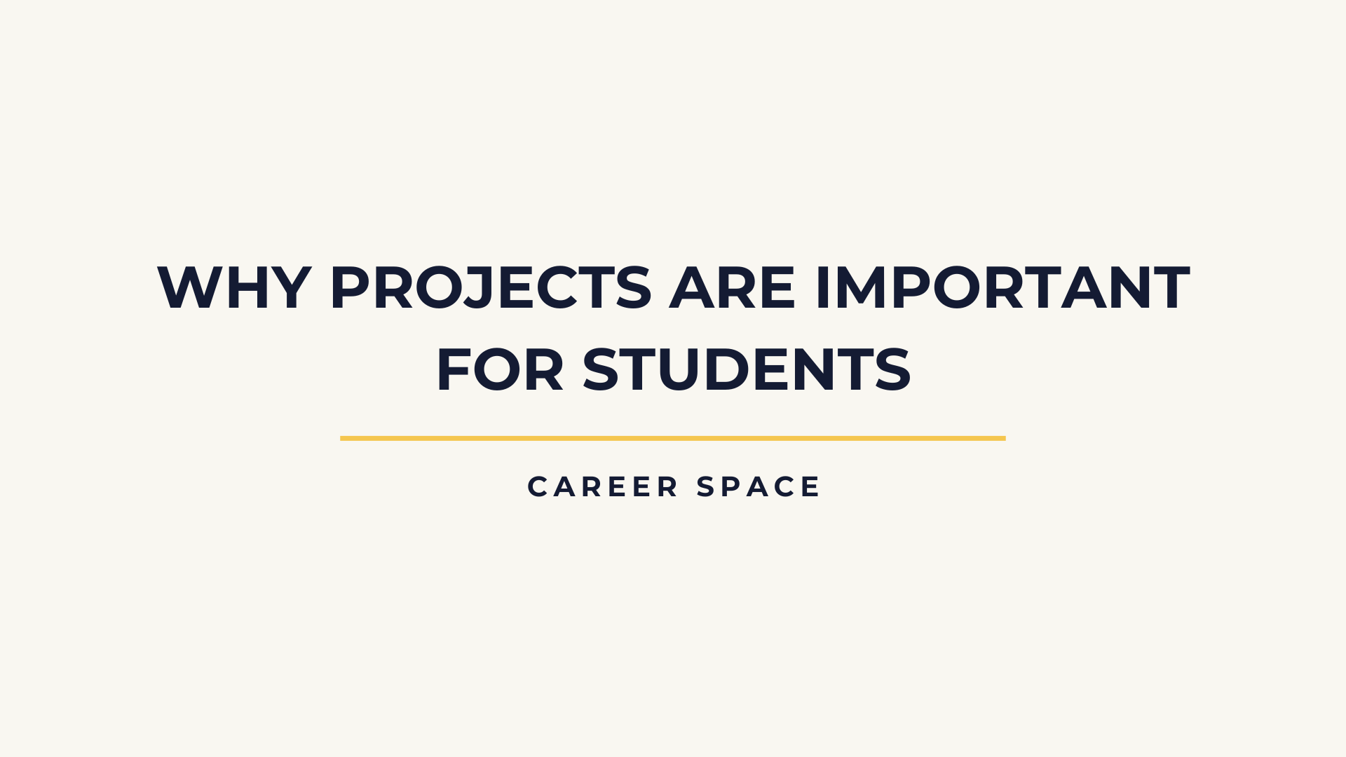 Why Projects Are Important for Students